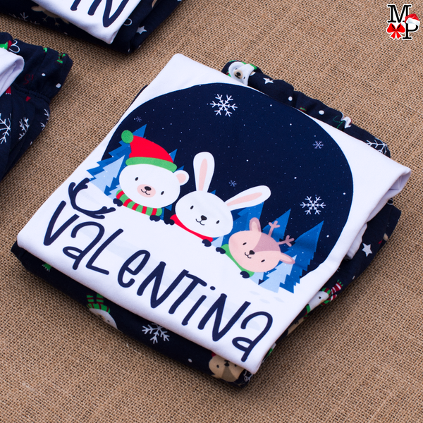 Set de Pijama Navideñas para niños, Chirstmas Crew, DESDE TALLA #4 hasta #14