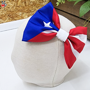 Accesorio para la cabeza inspirado en la bandera de puerto rico