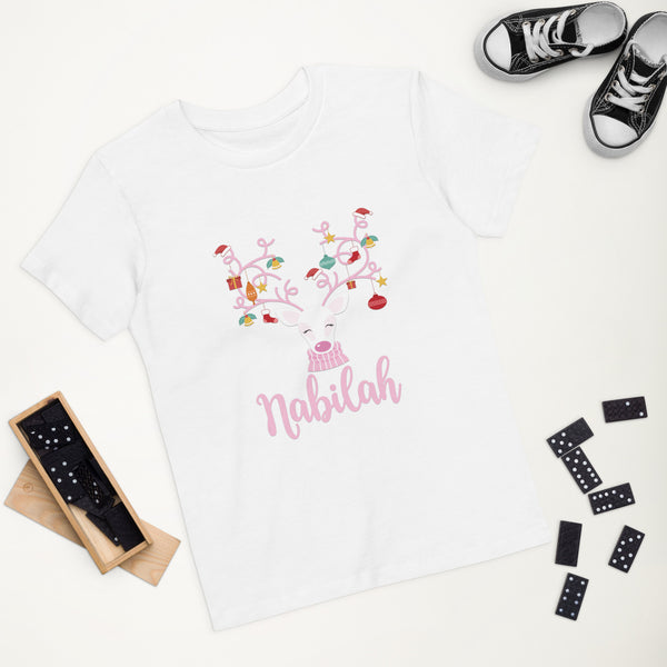 Camisetas blancas familiares, Modelo Fancy Christmas