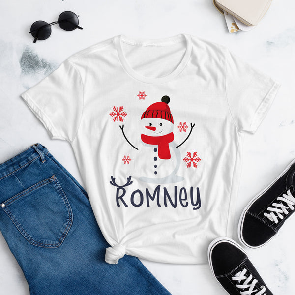 Camisetas blancas familiares, Modelo Snowman