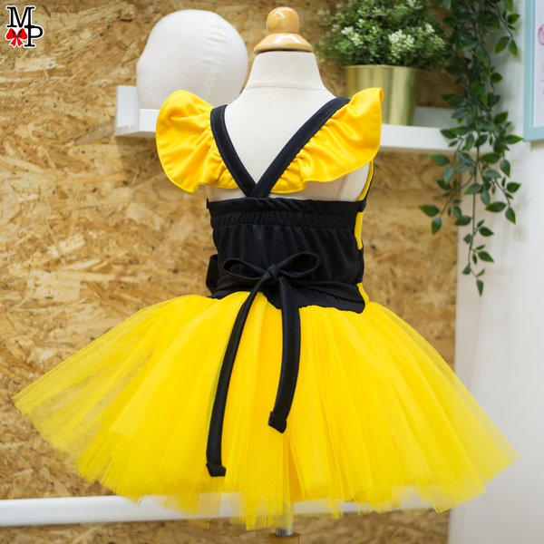 Vestido para niña inspirado en abejita, disponible desde talla 12 meses hasta #14