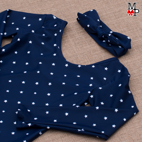 Bañador para bebes, estampado Navy Star, disponible tallas desde 3 meses hasta 24 meses