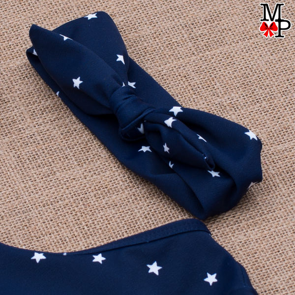 Bañador para bebes, estampado Navy Star, disponible tallas desde 3 meses hasta 24 meses