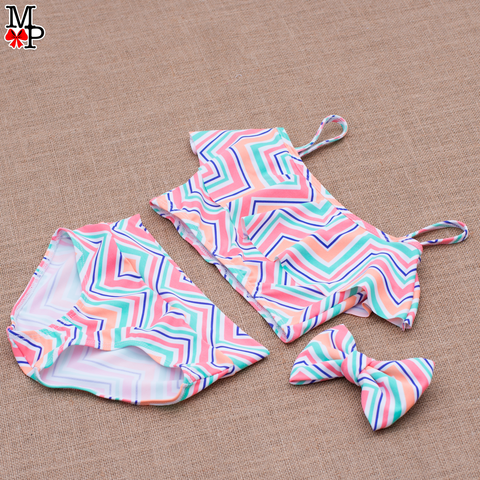 Bañador para niñas, estampado Sweet Chevron, disponible tallas desde #2 hasta #14