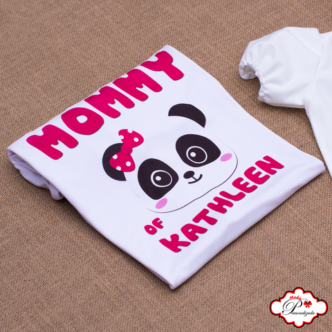 Camisetas familiares inspiradas en Panda, Cumpleaños de Panda