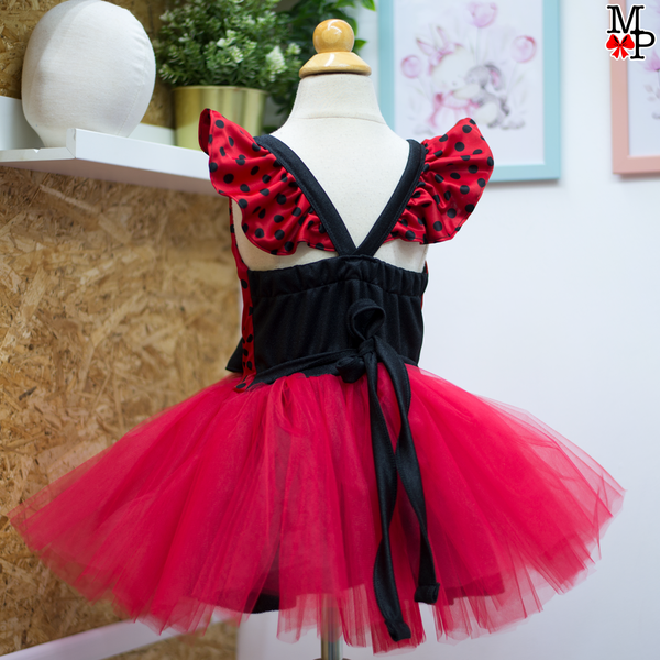 Vestido para niña inspirado en Mariquita, disponible desde talla 12 meses hasta #14
