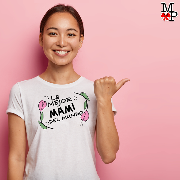 Camiseta personalizada Combinadas con mama, La mejor mami del mundo