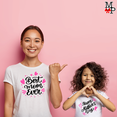 Camiseta personalizada Combinadas con mama, Best Mom Ever