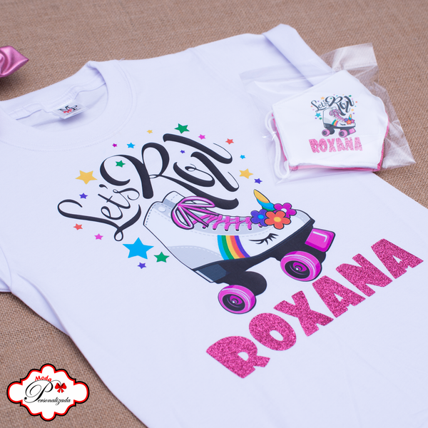 Camisetas familiares personalizadas patines, Cumpleaños de roller