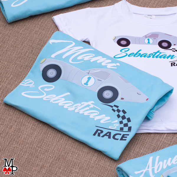Camisetas familiares inspiradas en Carro antiguo de carrera, cumpleaños de automoviles