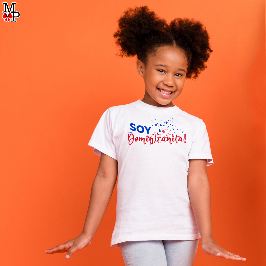 Camiseta personalizada para niñas Soy una Dominicanita