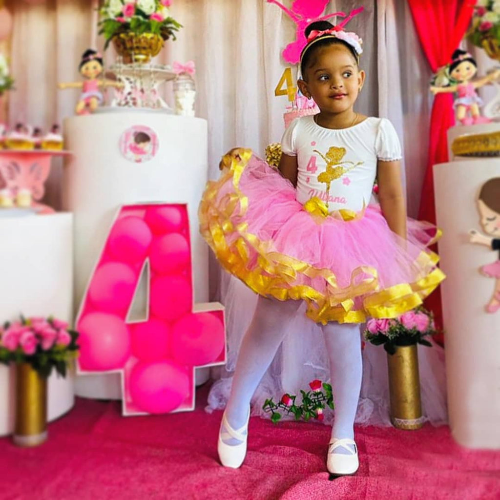 Set de tutu ballerina, Cumpleaños bailarina de ballet rosa – Moda  Personalizada
