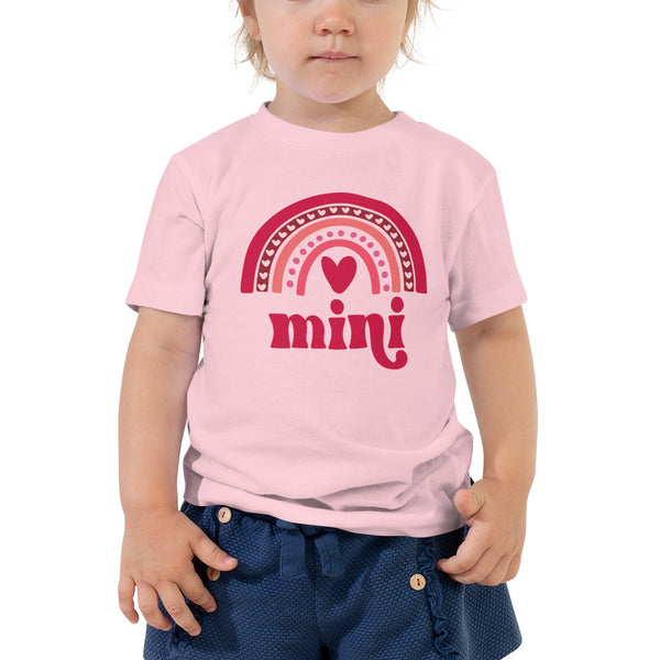 Camiseta de algodon para niñas, Blanca o rosada clara, Mini